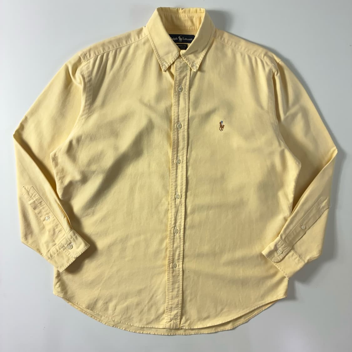 Polo  폴로 랄프로렌 자수 코튼 옐로우 셔츠  상품이미지1