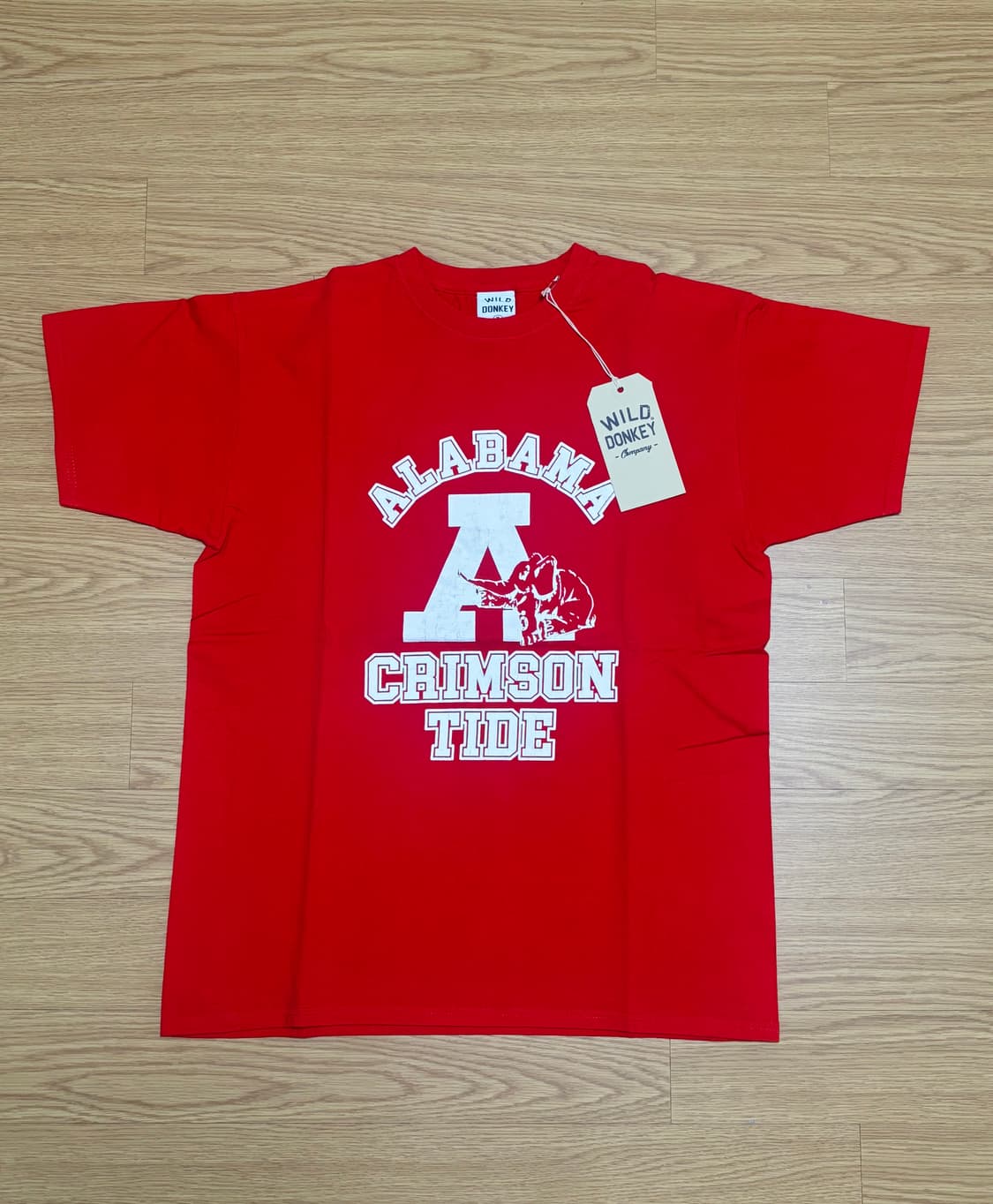 [새상품] 와일드동키 레드 반팔 티셔츠 M 상품이미지1