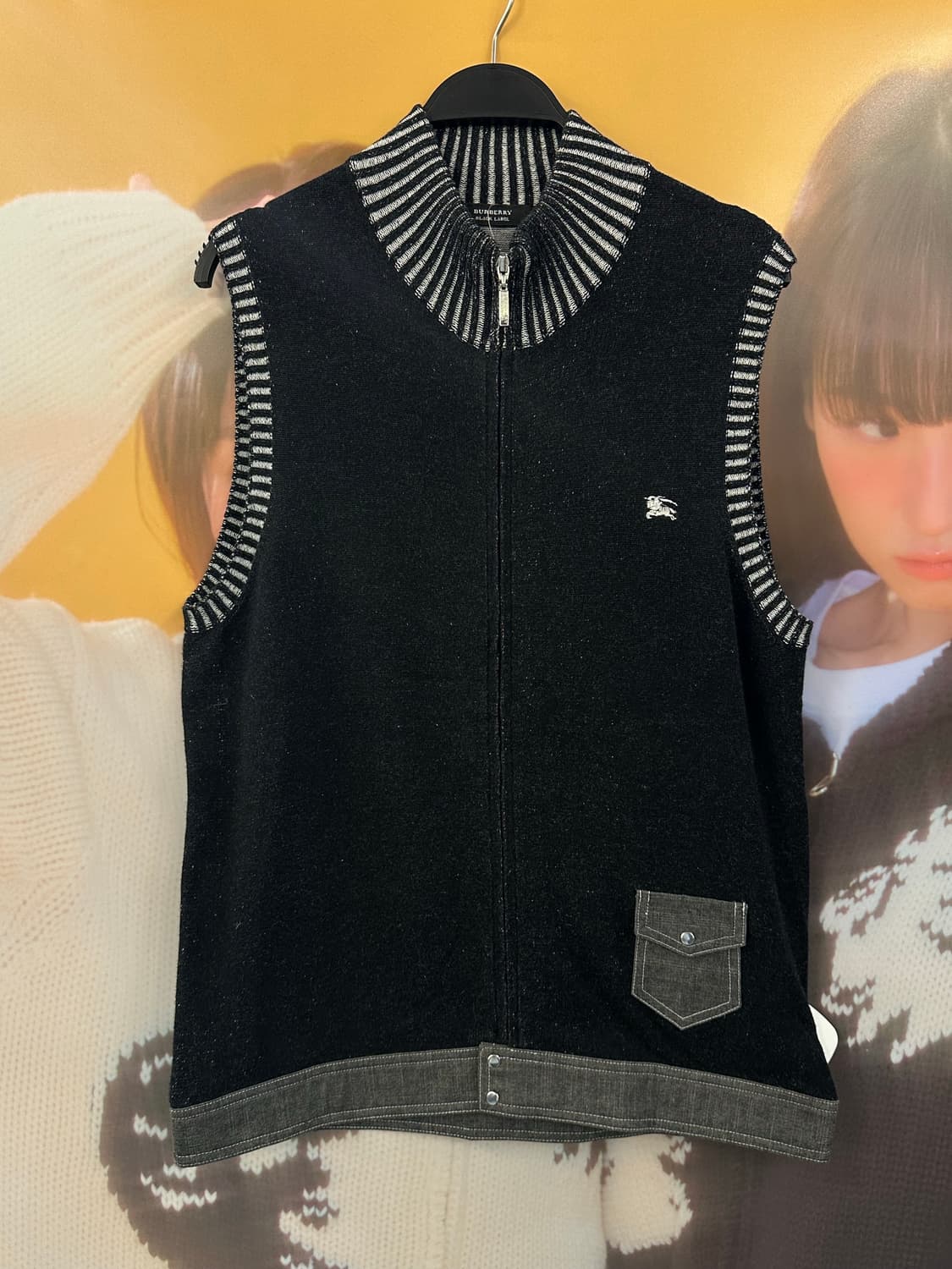 BURBERRY 버버리 차콜 니트집업 상품이미지1