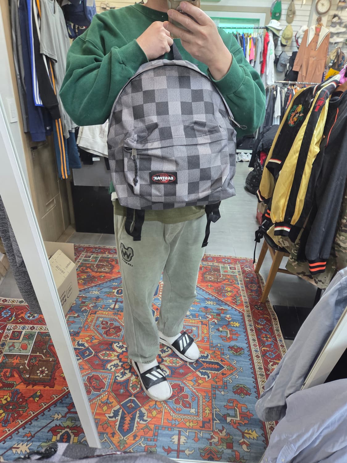 이스트팩 체커보드 백팩  상품이미지5