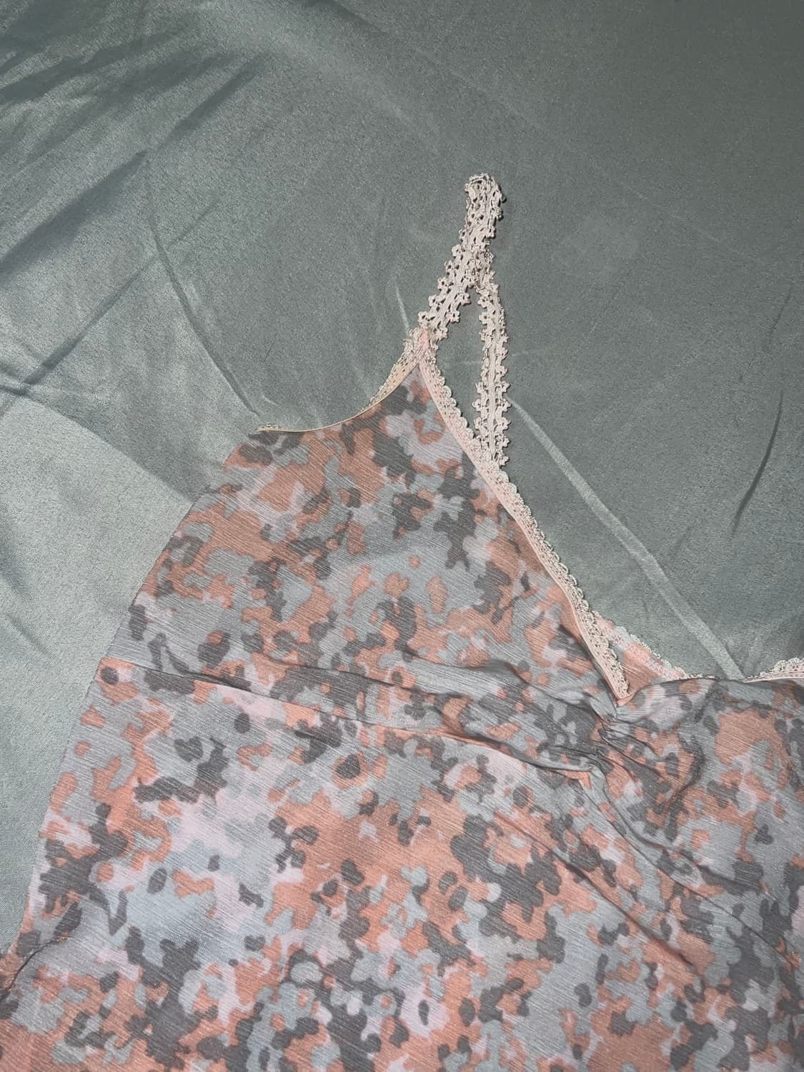 ✨vintage pink camo pattern sleveless y2k 상품이미지4