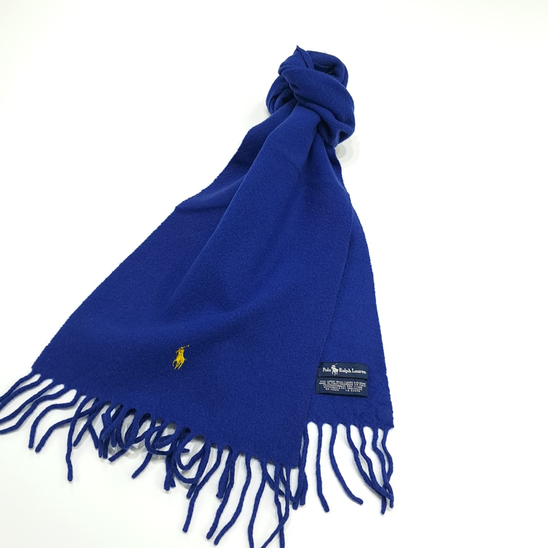 MX166 폴로 랄프로렌 로얄블루 램스울 목도리 머플러 상품이미지3