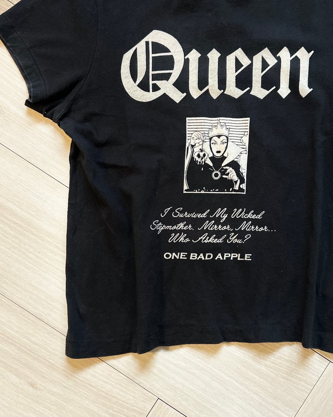 [DISNEY X MOUSSY] queen black t shirt 상품이미지2