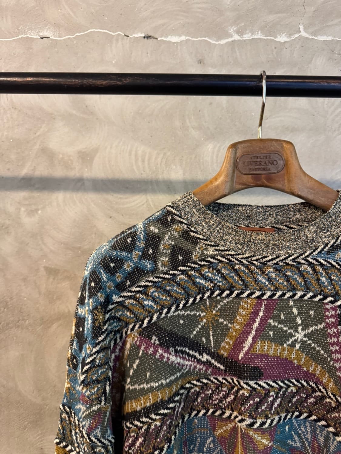 미쏘니 패턴 니트 100 상품이미지2