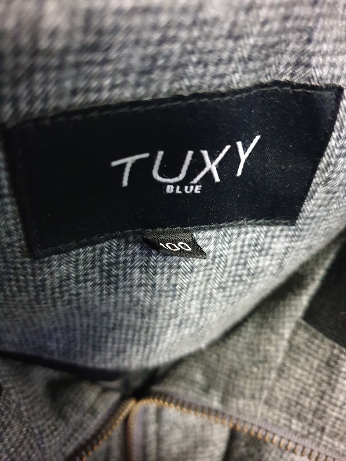 TG패션 TUXY 블루 내피형 오피스 사파리 다운 점퍼 그레이 (100) 상품이미지3