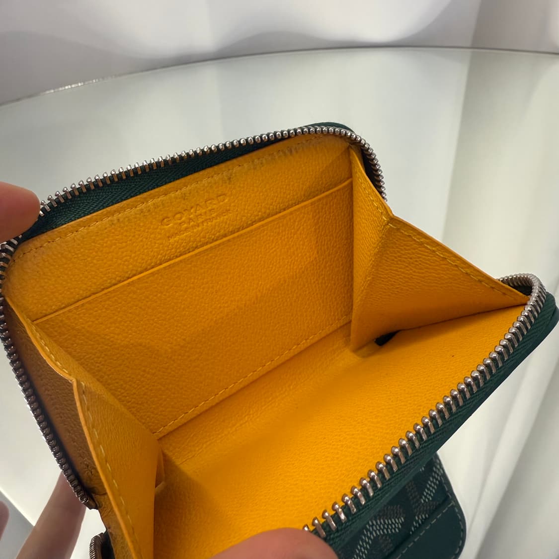 고야드 마티뇽 PM 지퍼지갑 그린  상품이미지5