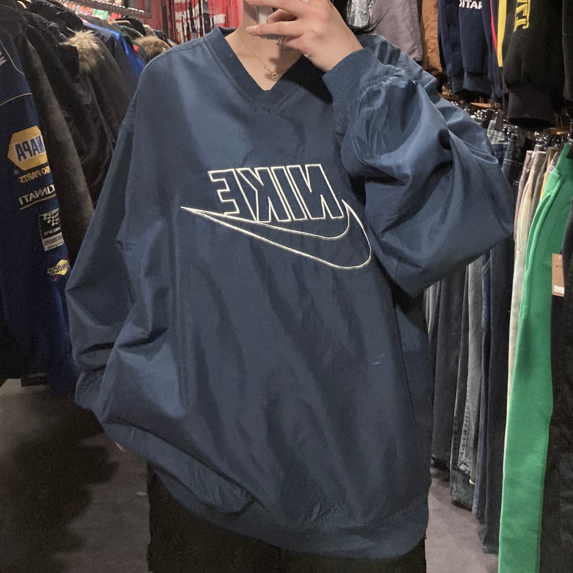  [IM] Nike 나이키 빅로고 웜업 블루 상품이미지1