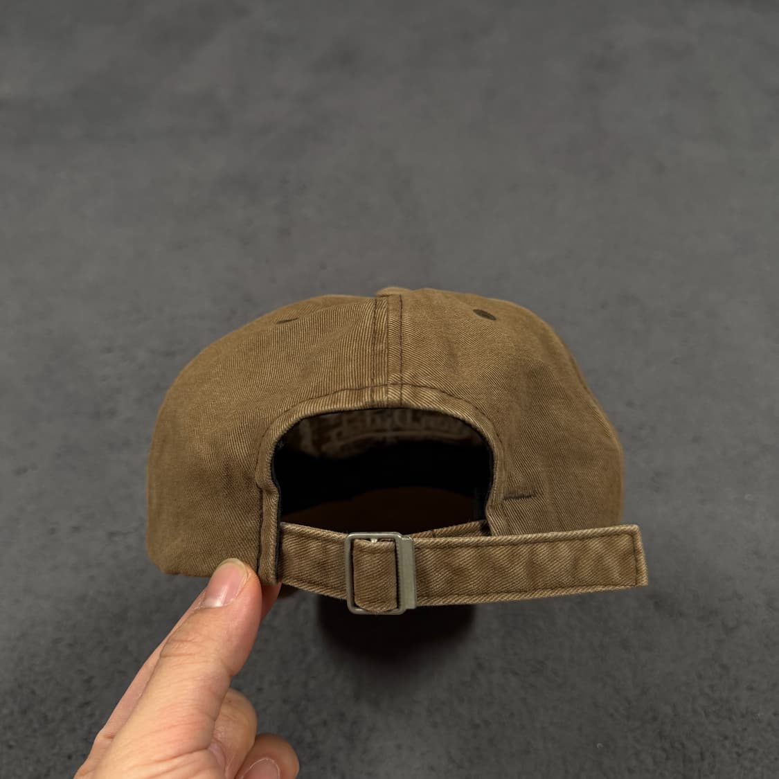 VonDutch 본더치 빈티지 데미지 브라운 볼캡 상품이미지4
