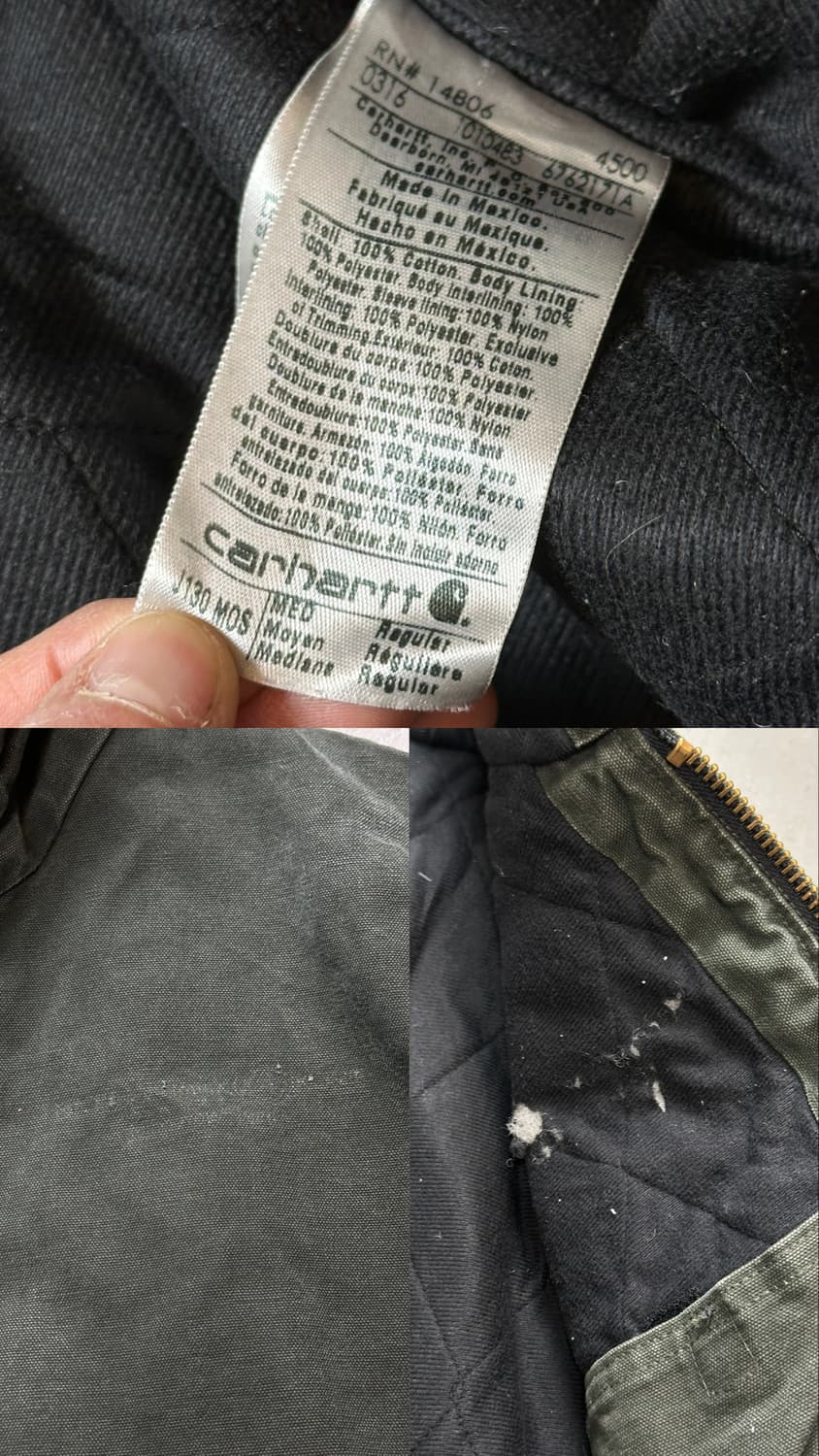 OG 칼하트 J130 액티브 자켓 칼하트 MOS 모스그린 상품이미지9