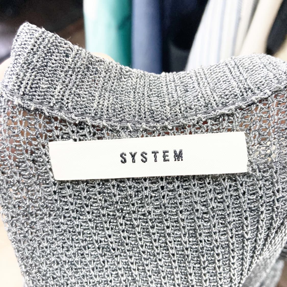 시스템 한섬 여성 그물베스트 그레이 90F  상품이미지4