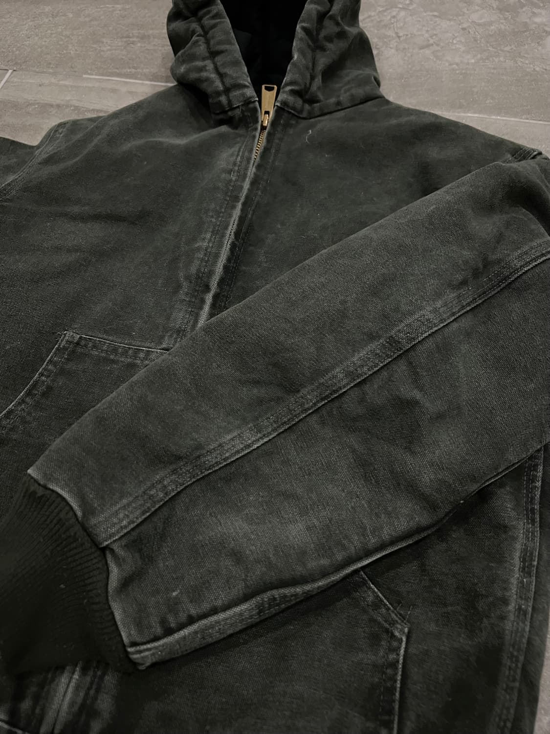 (L) 칼하트 후드 덕 액티브 보이즈 자켓 YYJ130 MOS 모스그린 상품이미지8