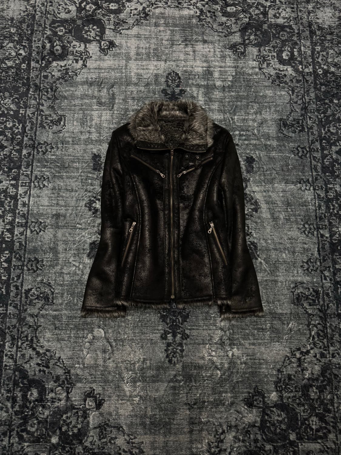 Unknown vkei trimming fur jacket 상품이미지1