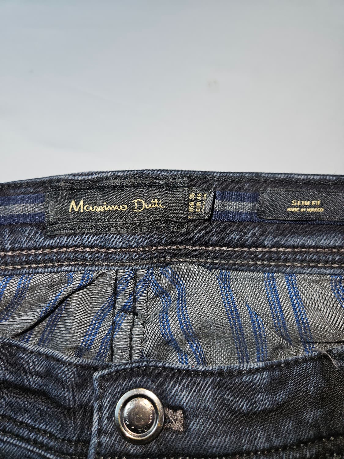 마시모두띠 가죽패치 청바지 데님팬츠 진 슬림 36 상품이미지4