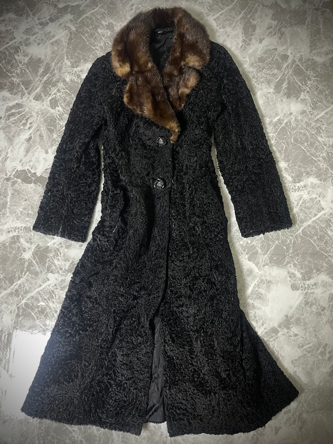 (Unknown)Fur long coat 상품이미지1