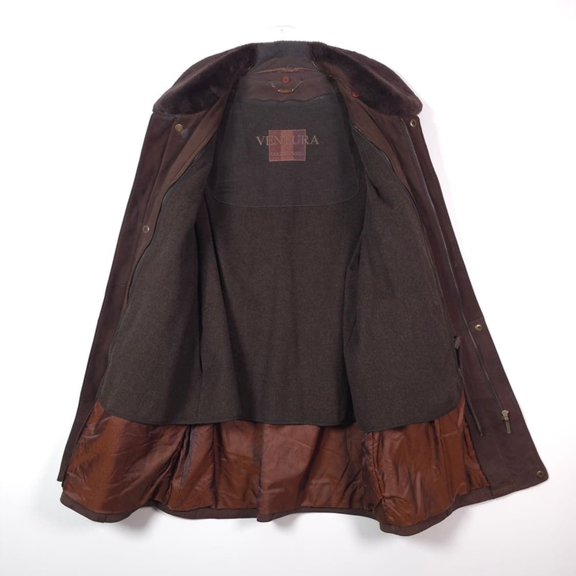 Ventura 빈티지 브라운 누벅 레더 사파리 자켓 상품이미지7