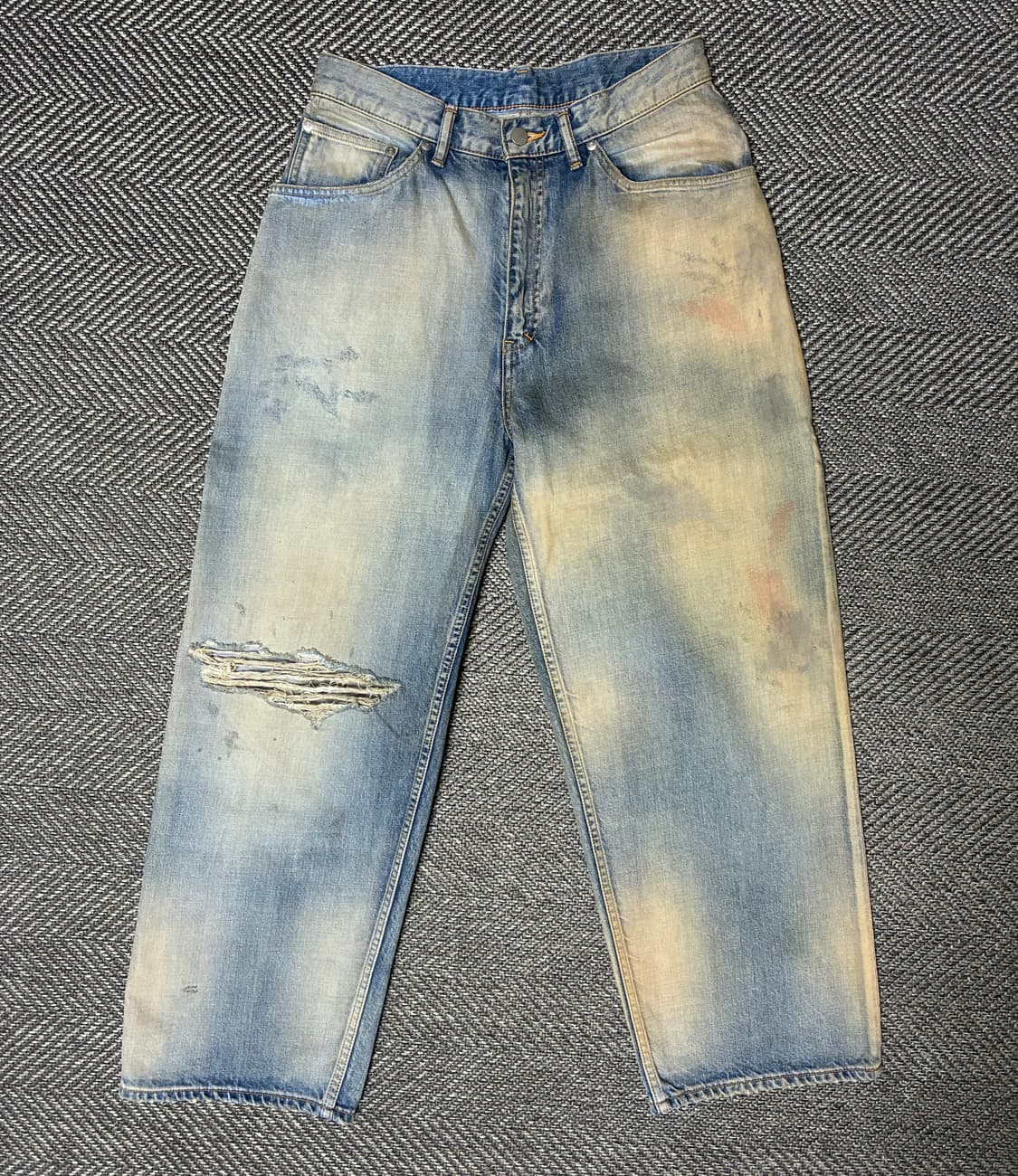 1) ancellm UNEVEN 5P DENIM PANTS 상품이미지1