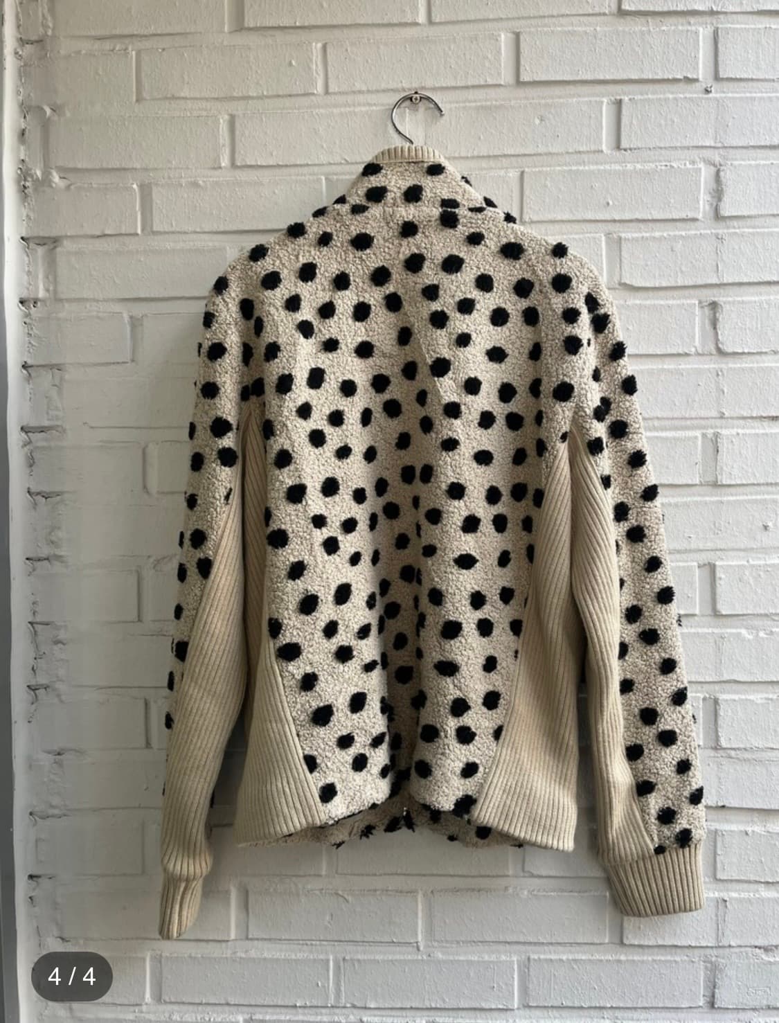 빈티지 Mieko uesa 도트 플리스 집업 상품이미지4