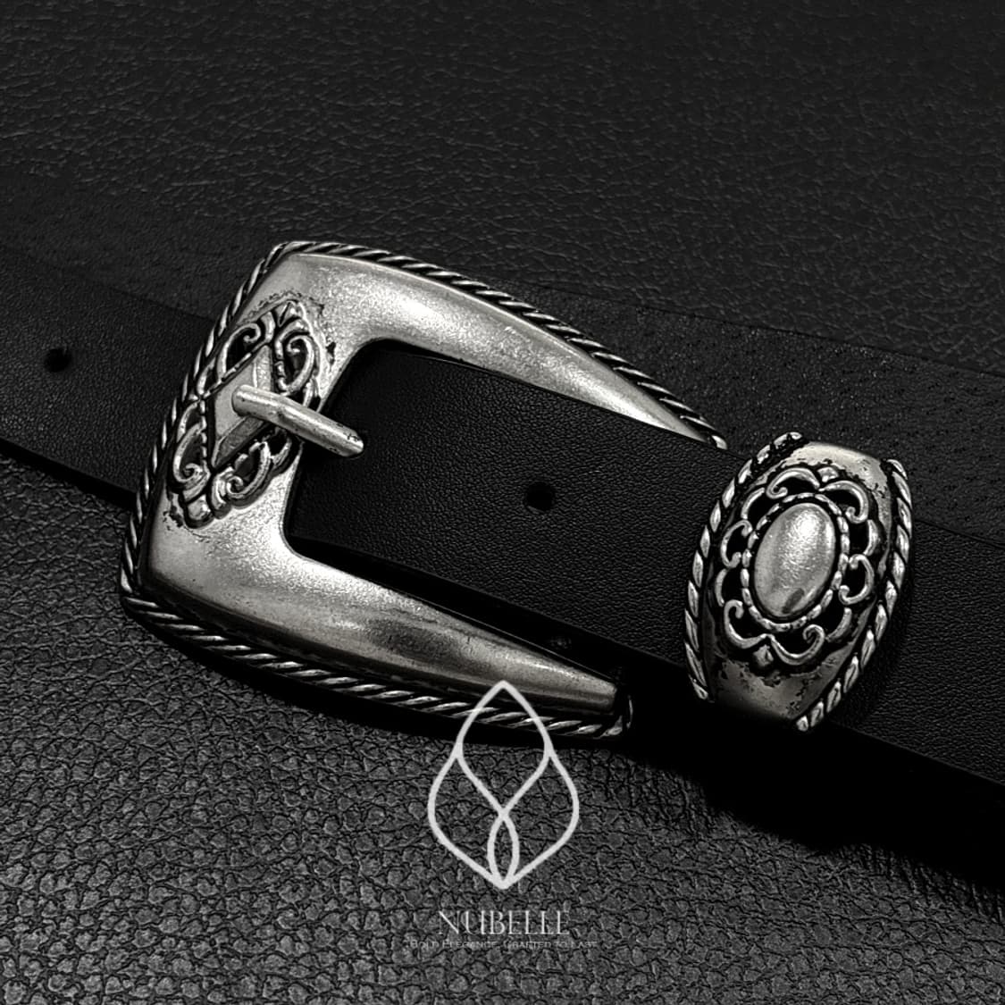 🌗 Chrome western belt / 크롬 스터드 웨스턴 벨트 상품이미지5