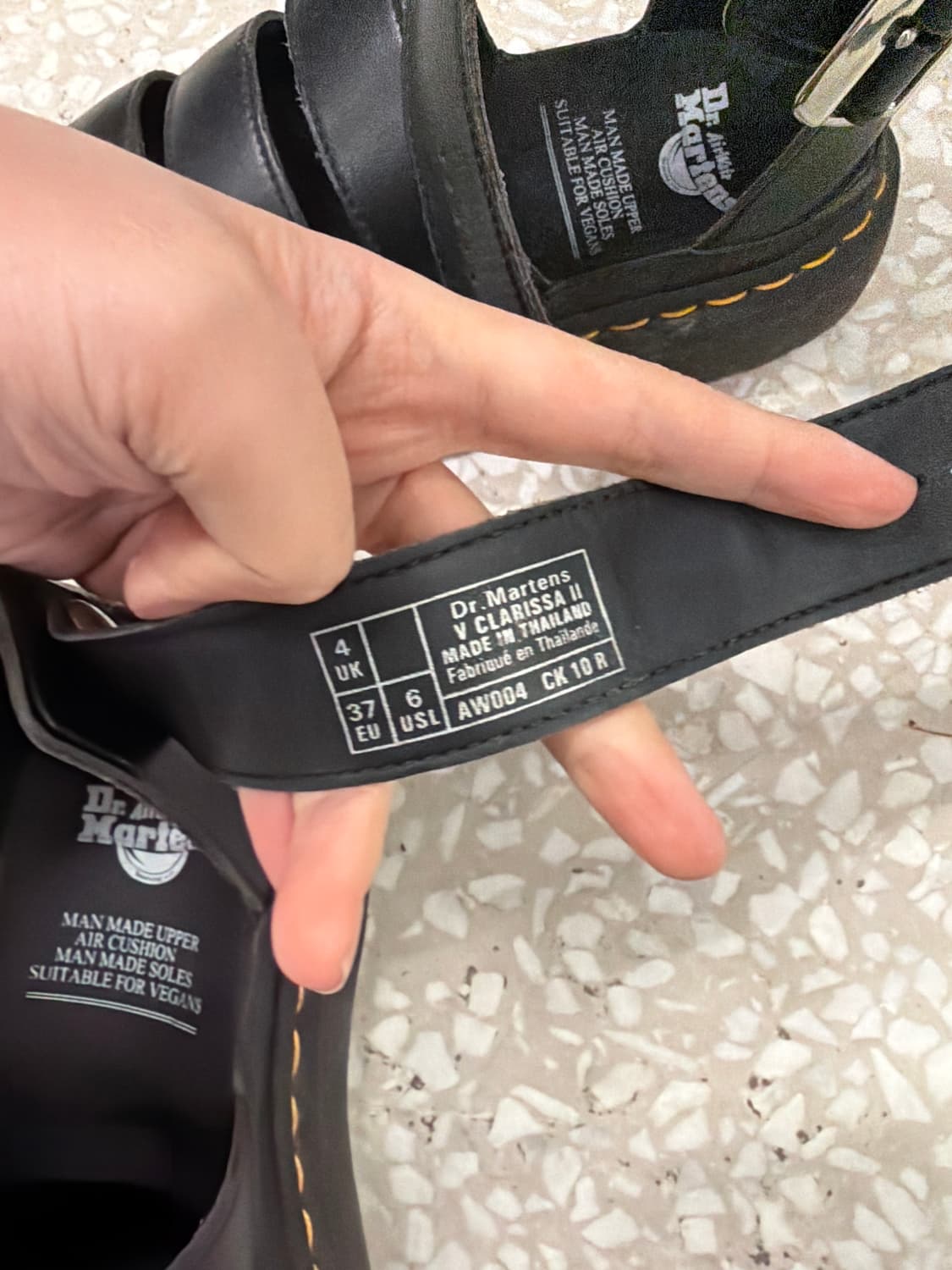 Dr. Martens Black Strap Sandals 상품이미지6