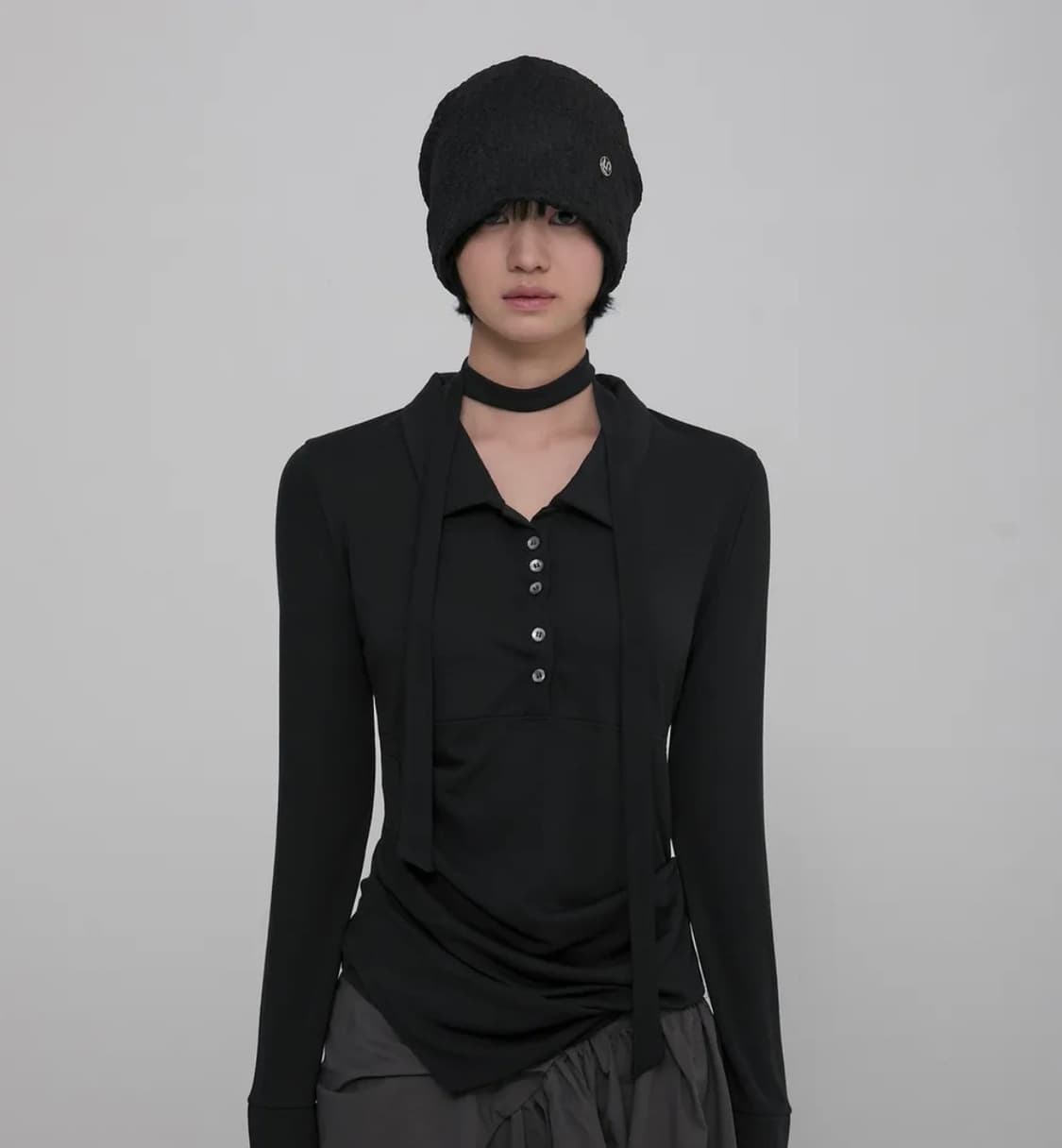(새상품) 플레어업Shirring Beanie (Black) 상품이미지2