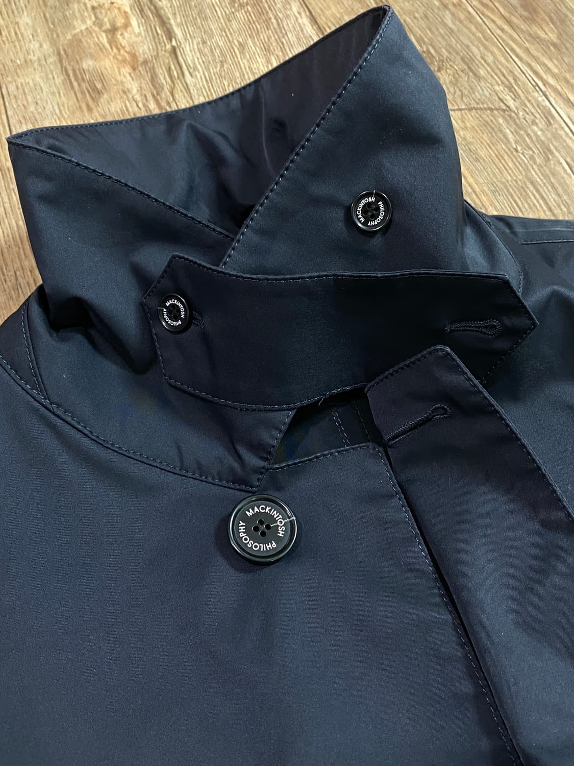 매킨토시 필로소피 스탠 카라 코트 블랙 42 상품이미지4