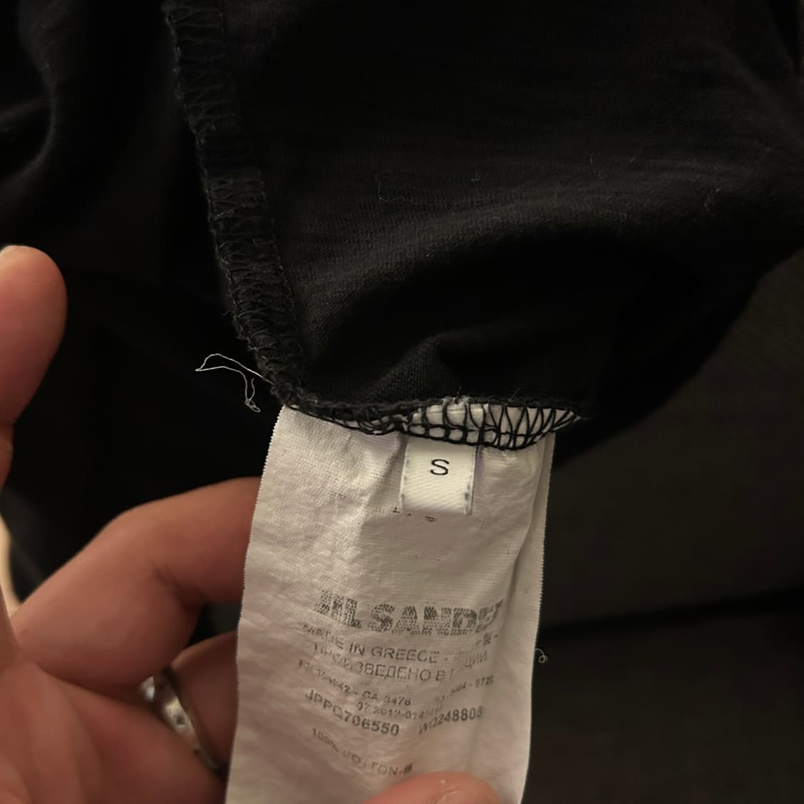 질샌더 Jil sander 스트레치 저지 티셔츠 S 상품이미지2