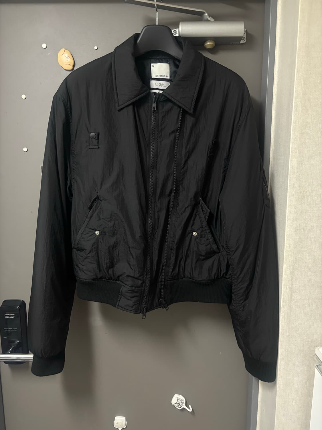 넥스트도어립스&노드 아카이브 MA-1 블랙 상품이미지1