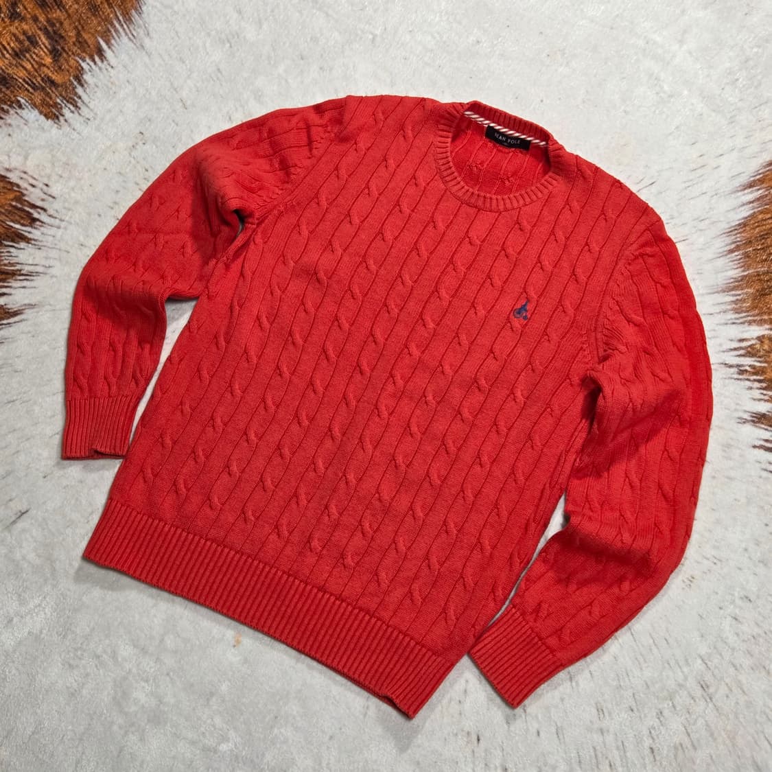 빈폴 오렌지 케이블 니트 상품이미지1