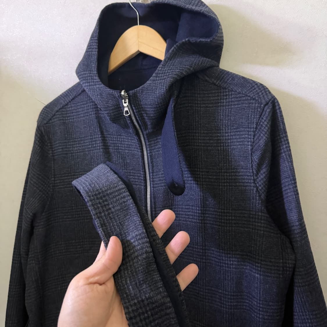 라코스테 리버시블 여성 울 코트 36 (오버핏) 상품이미지7