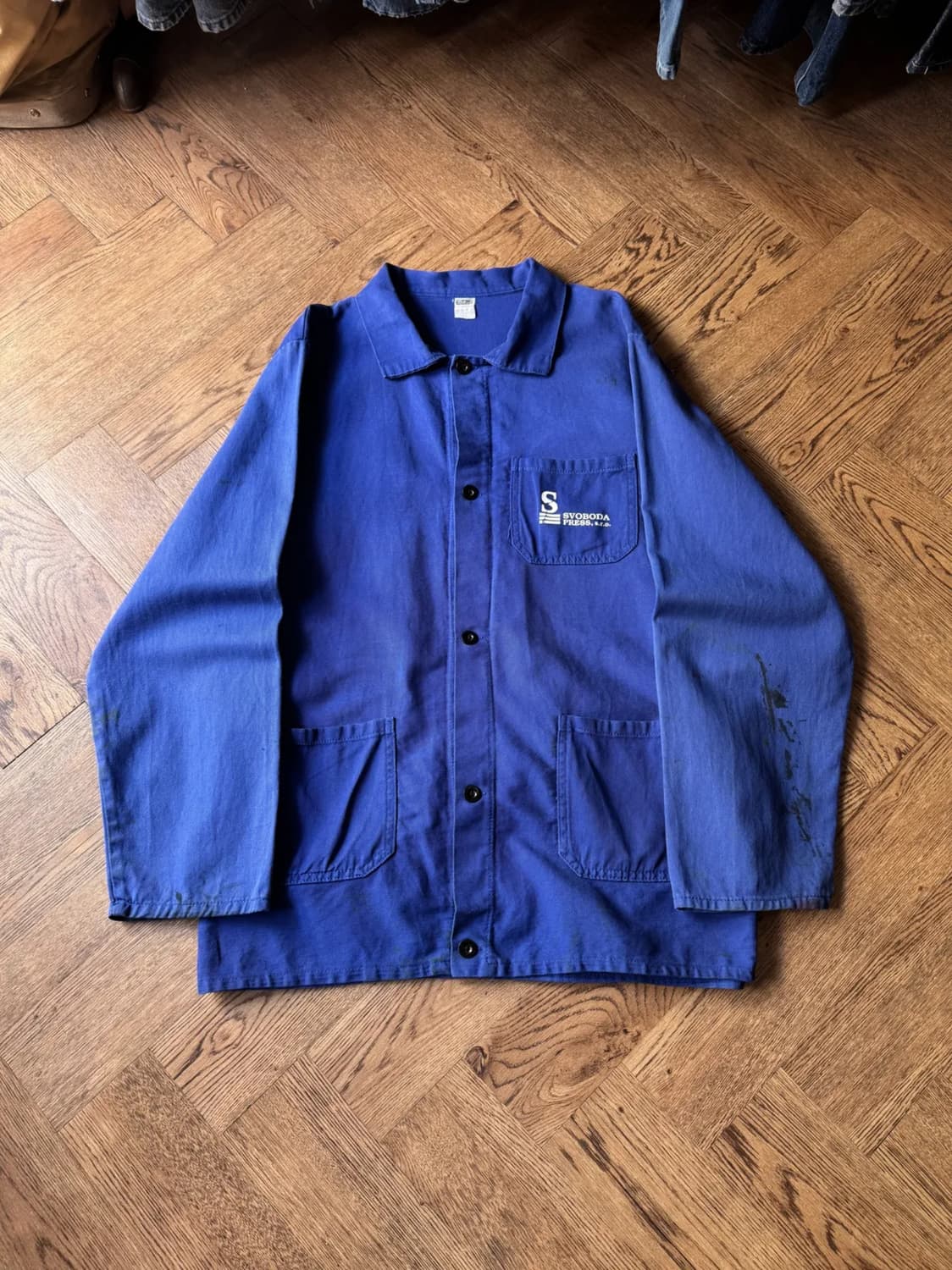 [L]빈티지 3포켓 트윌코튼 프렌치 워크 자켓 상품이미지1