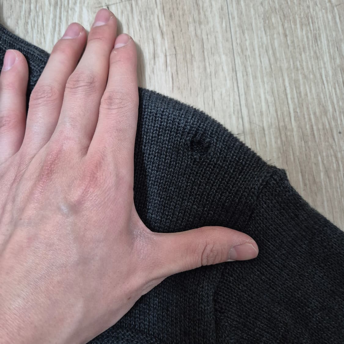 US 폴로 아센 자수로고 반집업 긴팔 니트 XL(105) 상품이미지4