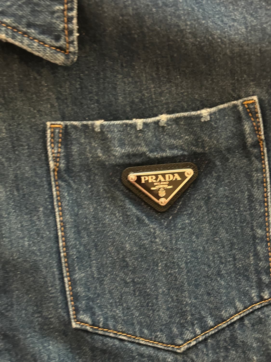 [M] 프라다 워시드 데님 자켓 상품이미지2