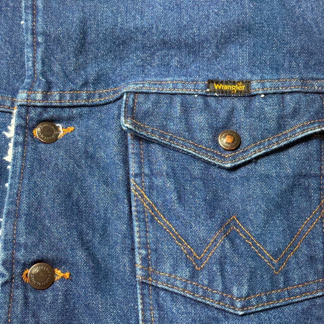 90s USA 랭글러 데님 쉐르파 베스트 (old-8535) 상품이미지5