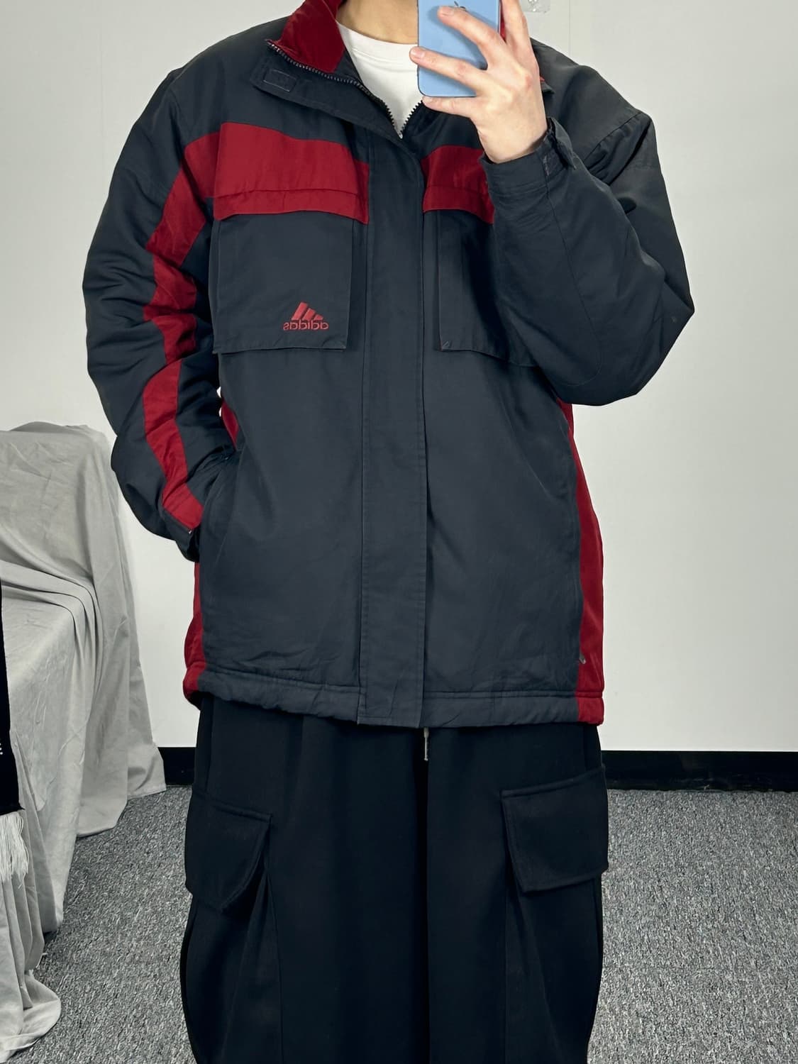 아디다스 00’s 올드스쿨 배색 점퍼 M  상품이미지2