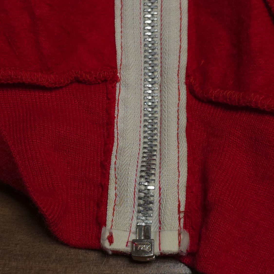 [XL]90s 빈티지  후드집업 레드 상품이미지5