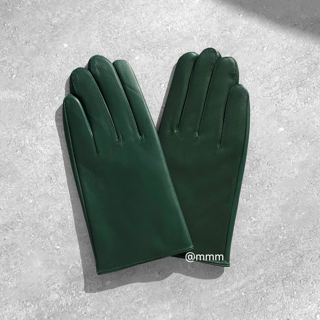 [Unisex] 램스킨 가죽 장갑 그린 상품이미지2