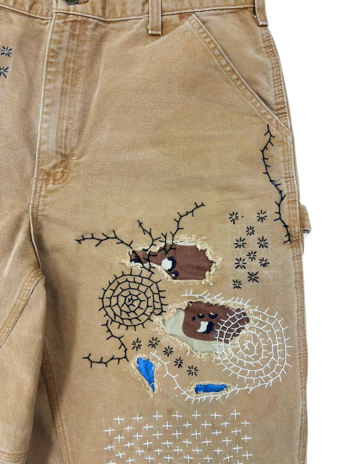 Carhartt Boro Sashiko Distressed Shorts 상품이미지6