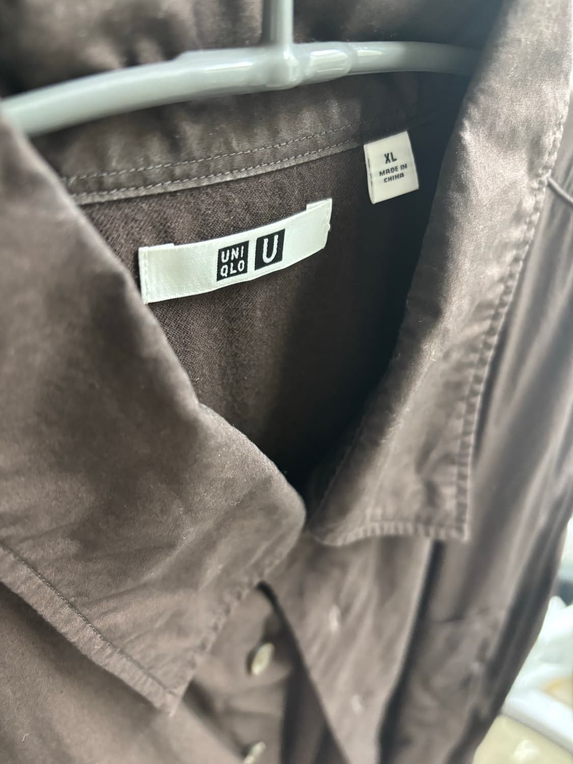 (XL) 유니클로 U 유틸리티 셔츠 38브라운 상품이미지4