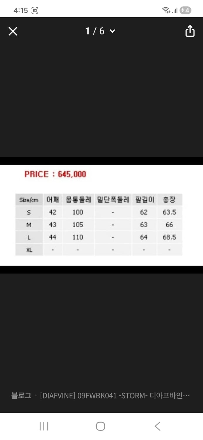 디아프바인 스톰자켓 상품이미지7