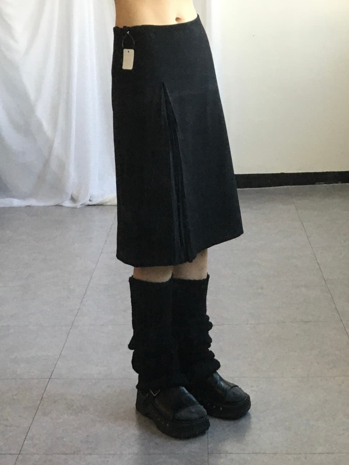 Pleats line point skirt 상품이미지6