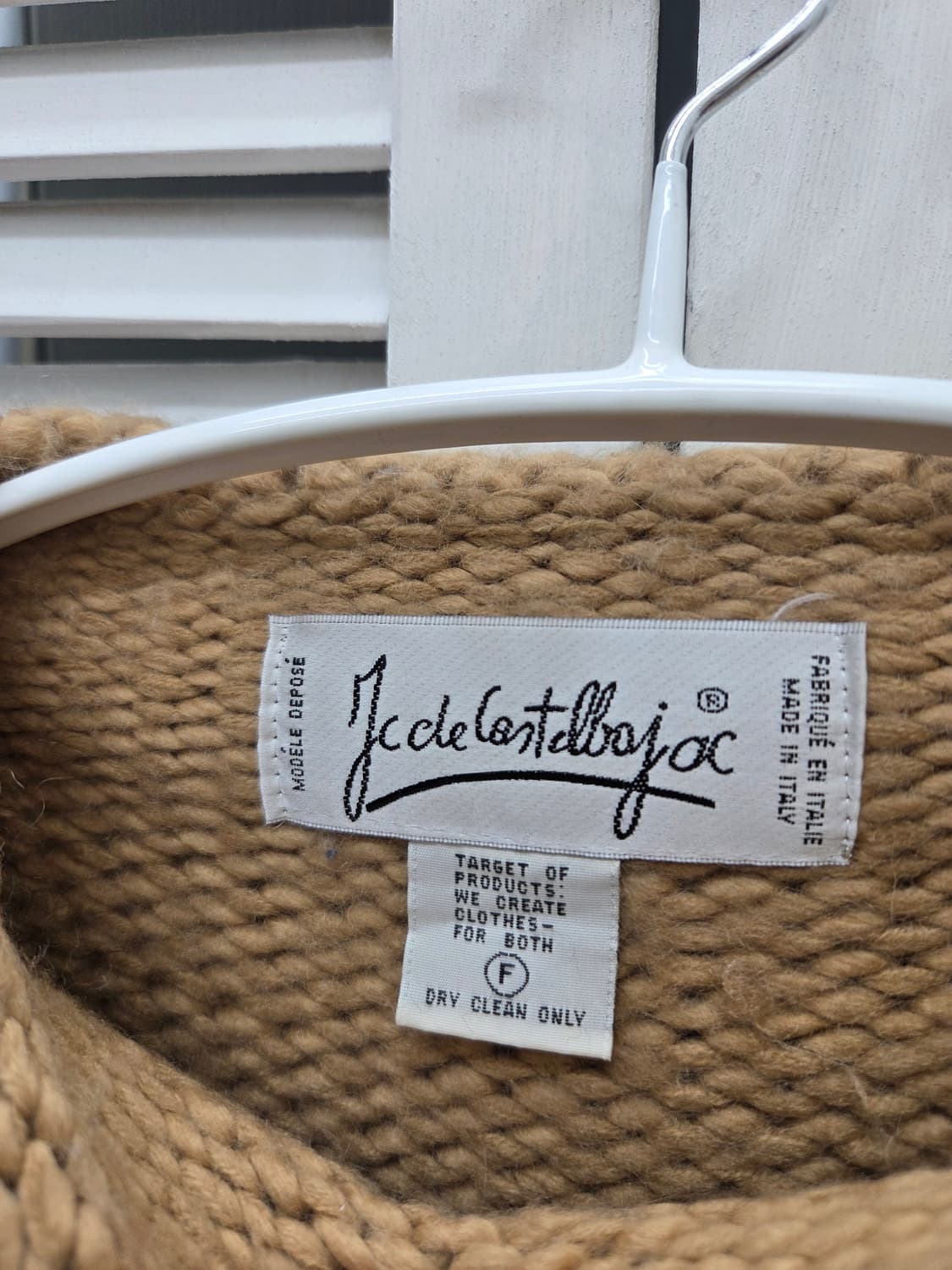 JC DE 까스텔바작 헤비 울 니트 스웨터 상품이미지3