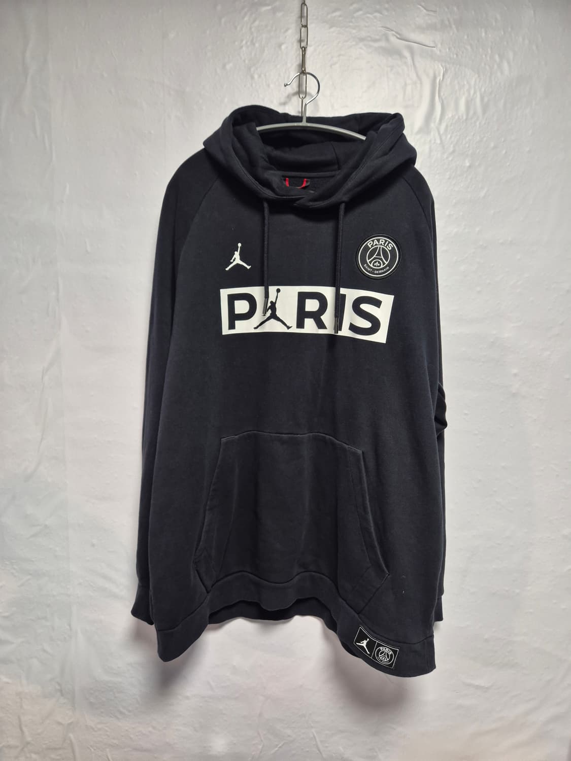 조던 파리 생제르맹 블랙 후드티 XXL사이즈(상태A급) 상품이미지1