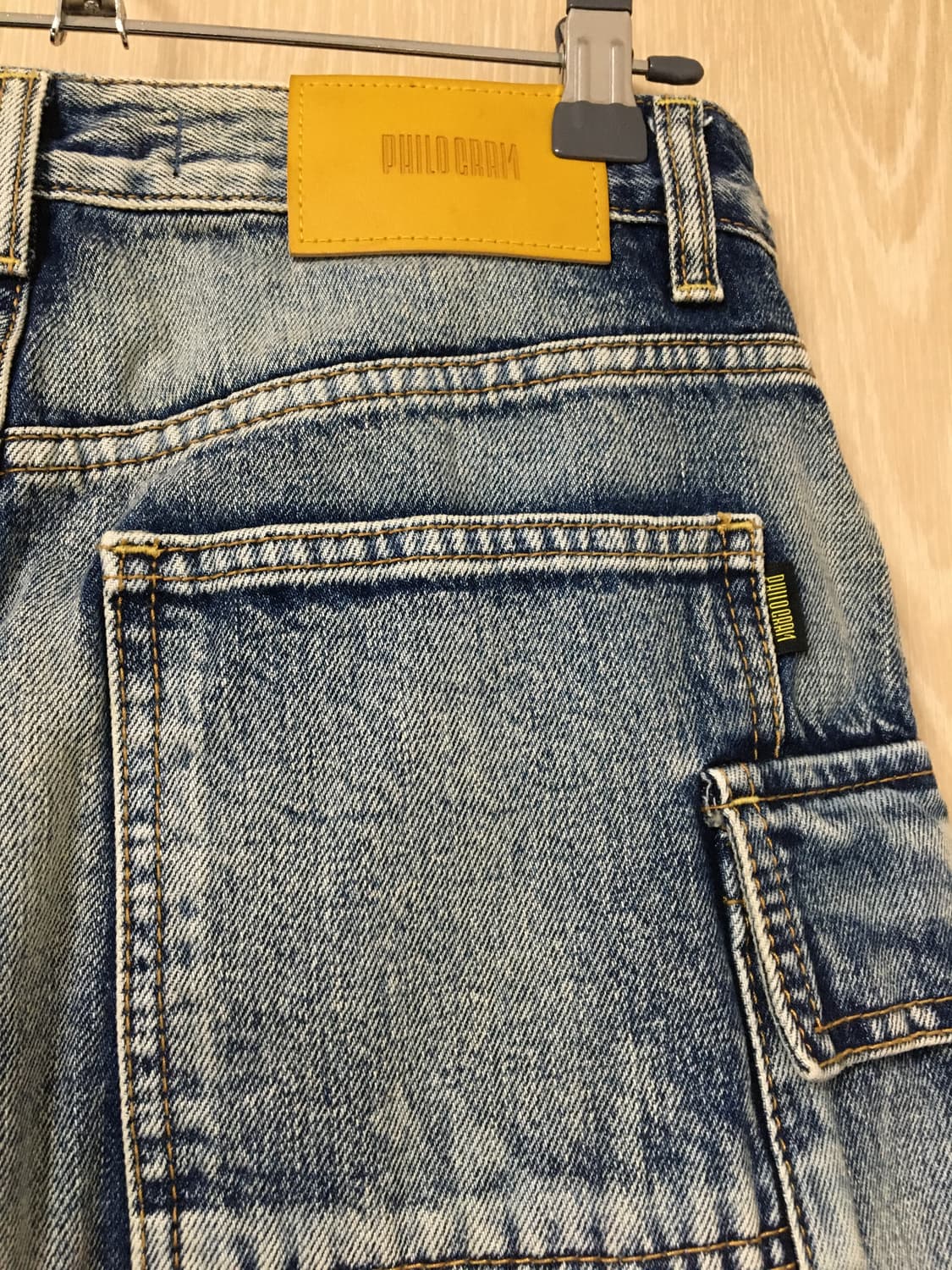 빈티지 워싱 갸루 치마 상품이미지3