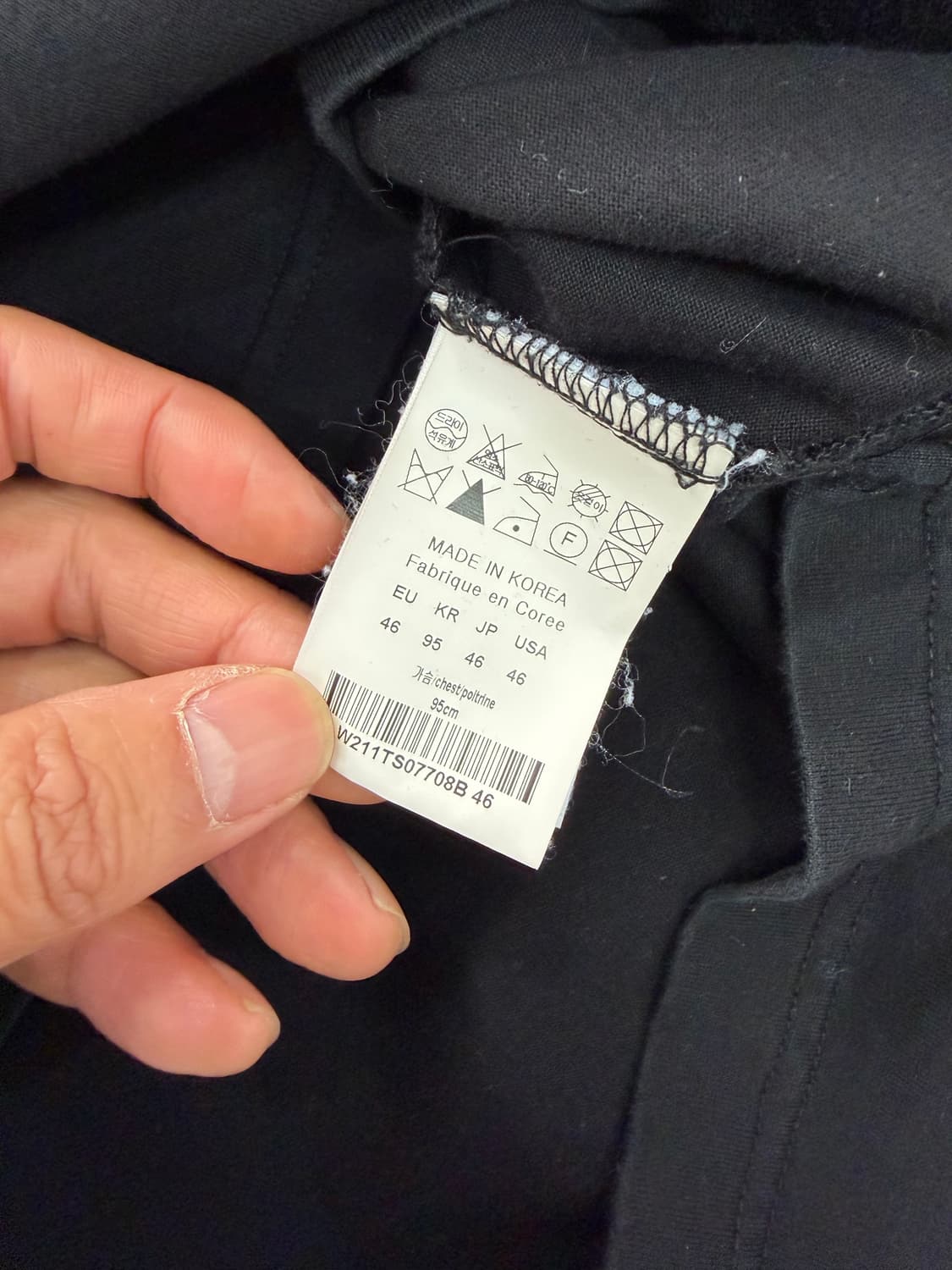 정품) 우영미 백로고 반팔 티셔츠 46 상품이미지7