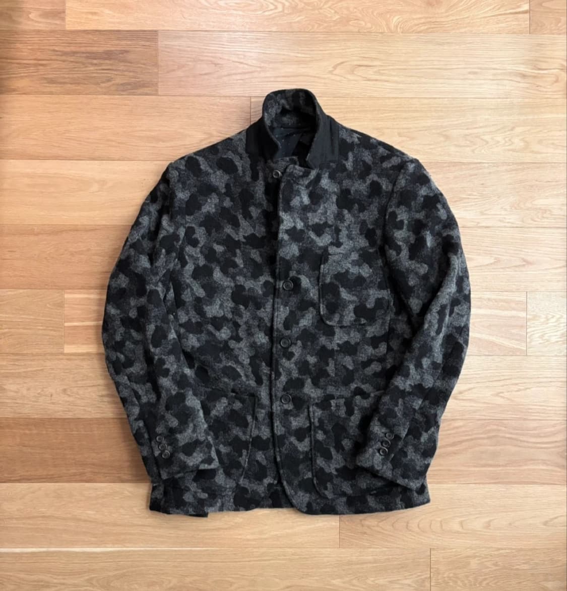 모니탈리(Monitaly) 울 카모 블레이저 자켓 40사이즈 상품이미지2