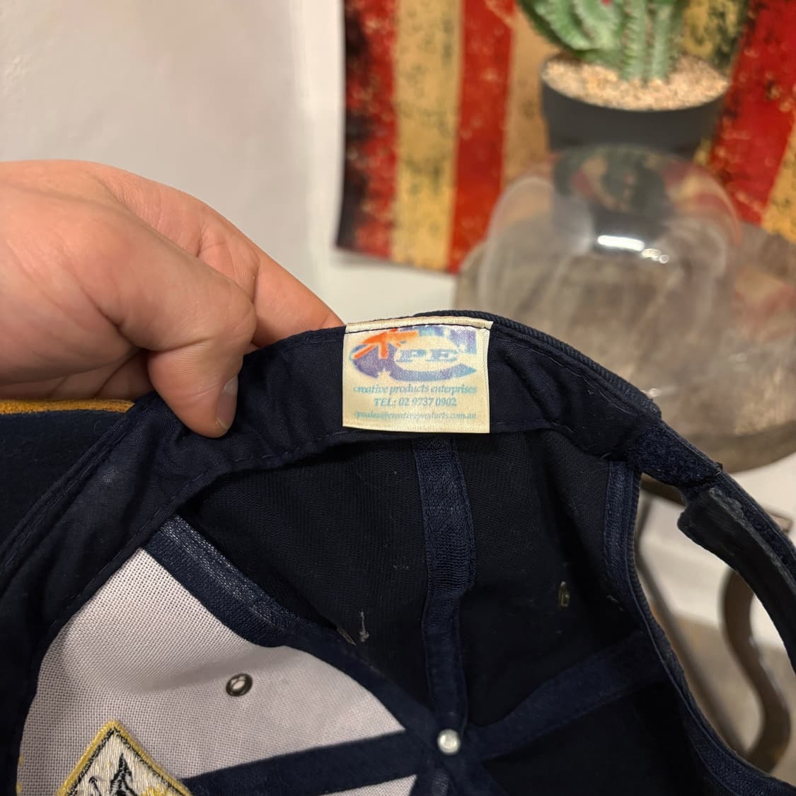 00s 피그먼트 오스트레일리아 캥거루 자수 수베니어 스웨이드 캡 N263 상품이미지5