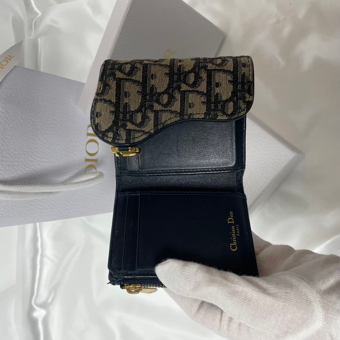 디올 오블리크 3단 반지갑 풀세트 A급 상품이미지8