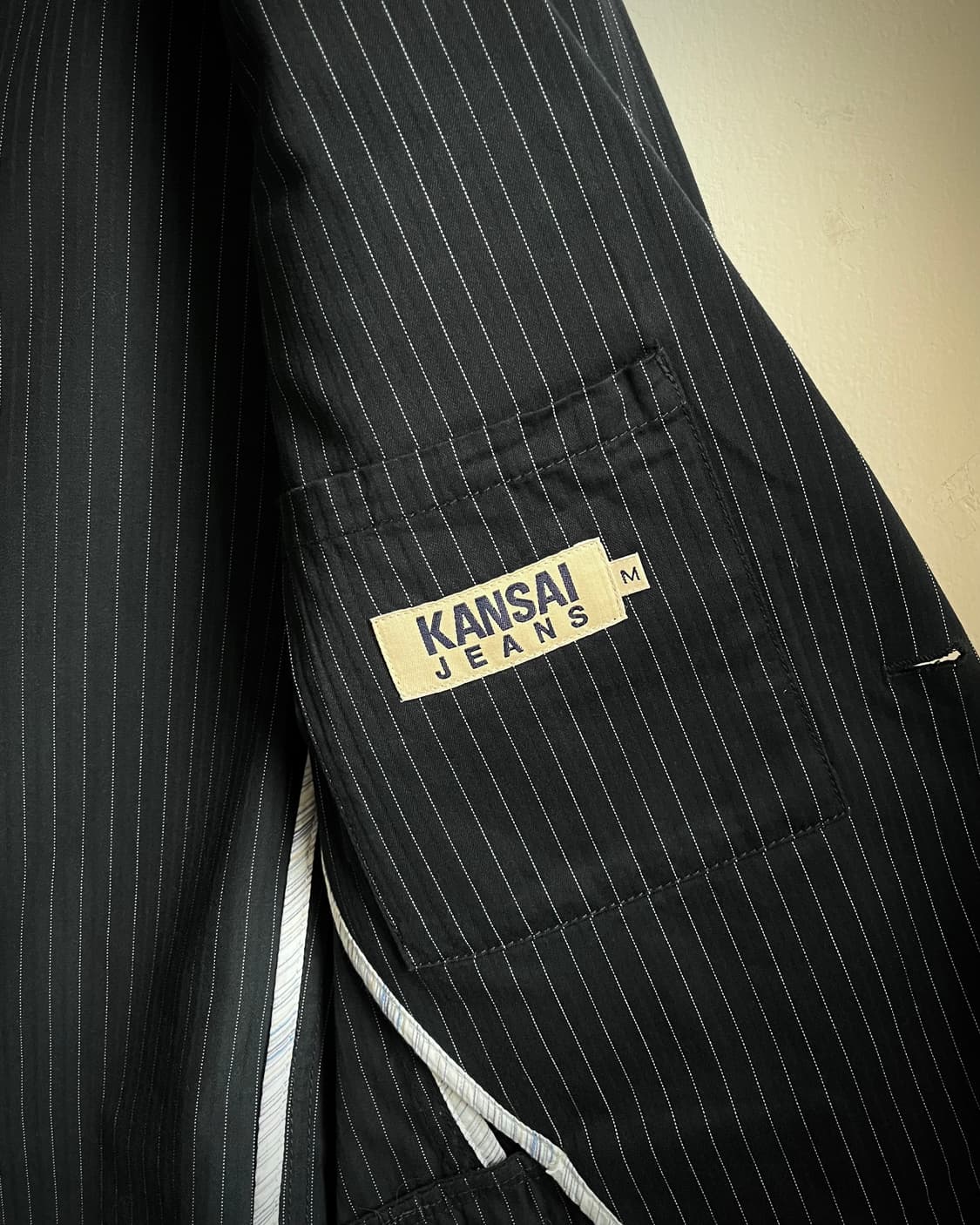 90-00s KANSAI YAMAMOTO Old Stripe Jacket 상품이미지6