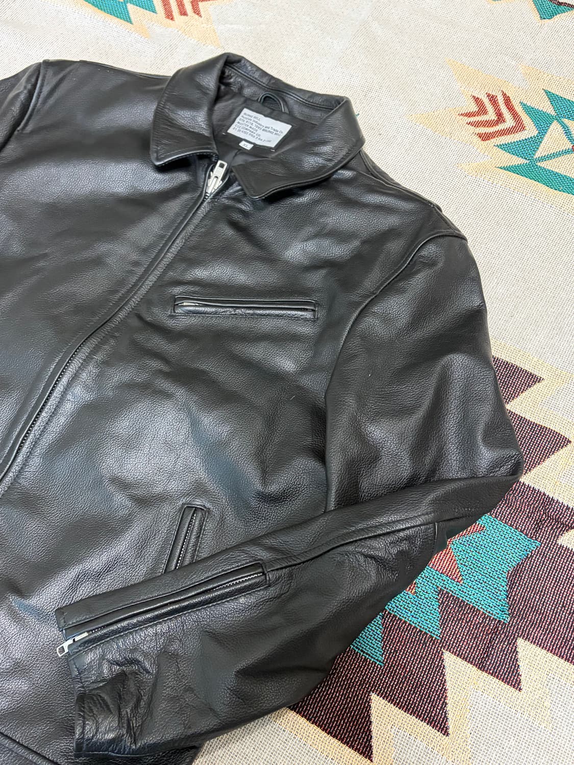 Cow leather rider jacket / 소가죽 라이더 자켓 상품이미지2
