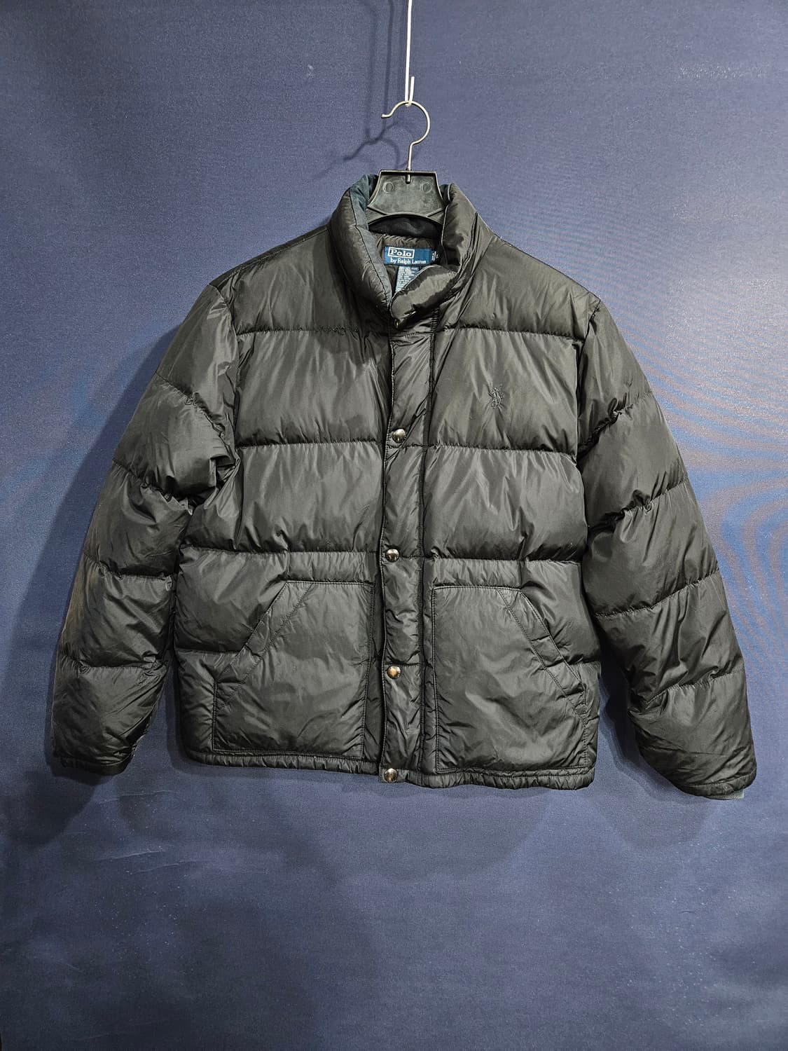 폴로 랄프로렌 블랙컬러 남성 100 다운 숏패딩  상품이미지1